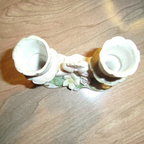 Porcelain Double CANDLESTICK Holder or Candelabra - Picture 8 of 8